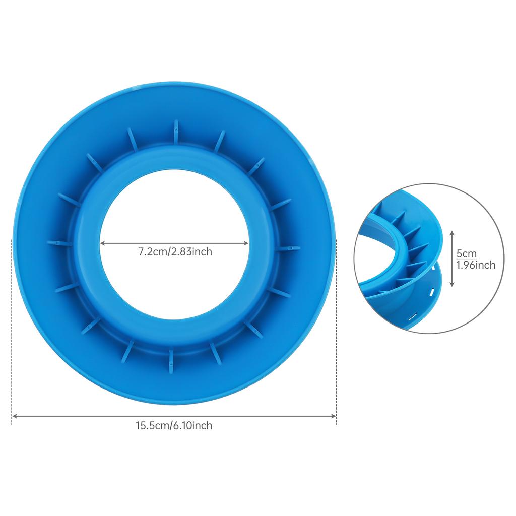15cm High Strength Plastic Fishing Line Winding Board Outer Diameter with Trace Wire Swivel Tackle