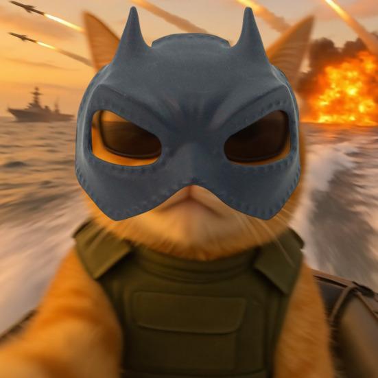Cat Mask Cute Bat Pet Hat for Cat And Dog Fun Superhero Pet Costume Halloween Cosplay Pet Accessories