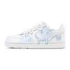 Nike Court Borough Ice Blue Heart Low top Skateboard Shoes Women's Blue White BQ5448-100(TeamS-S-BOX)