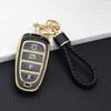 4 Tasten TPU Auto Schlüsselabdeckung Halter Schale für Hyundai Tucson Sonata Solaris Hybrid Nexo NX4 Santafe Auto DN8 Schlüsseltasche Schlüsselanhänger