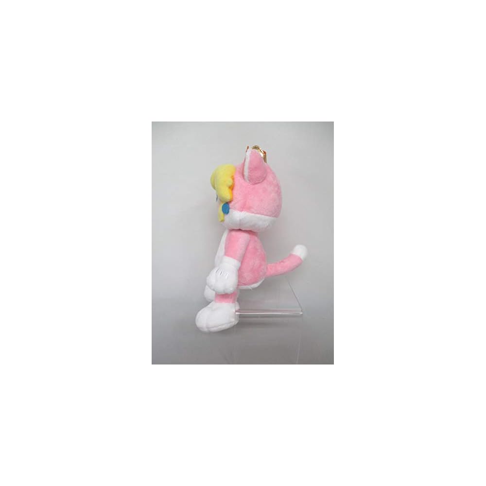 Sanei Boeki Super Mario 3D World Cat Peach Plush Toy 11x8x22.5cm