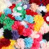 10pcs/lot 5cm Colorful Chiffon Fabric Flowers For Wedding Party Decoration Artificial Flowers For Dress Crafts Decoration
