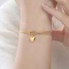 Cazador Stainless Steel Hollow Heart Charm Bracelet for Women Love Knot Snake Chain Bracelet Birthday Gift 2026 New