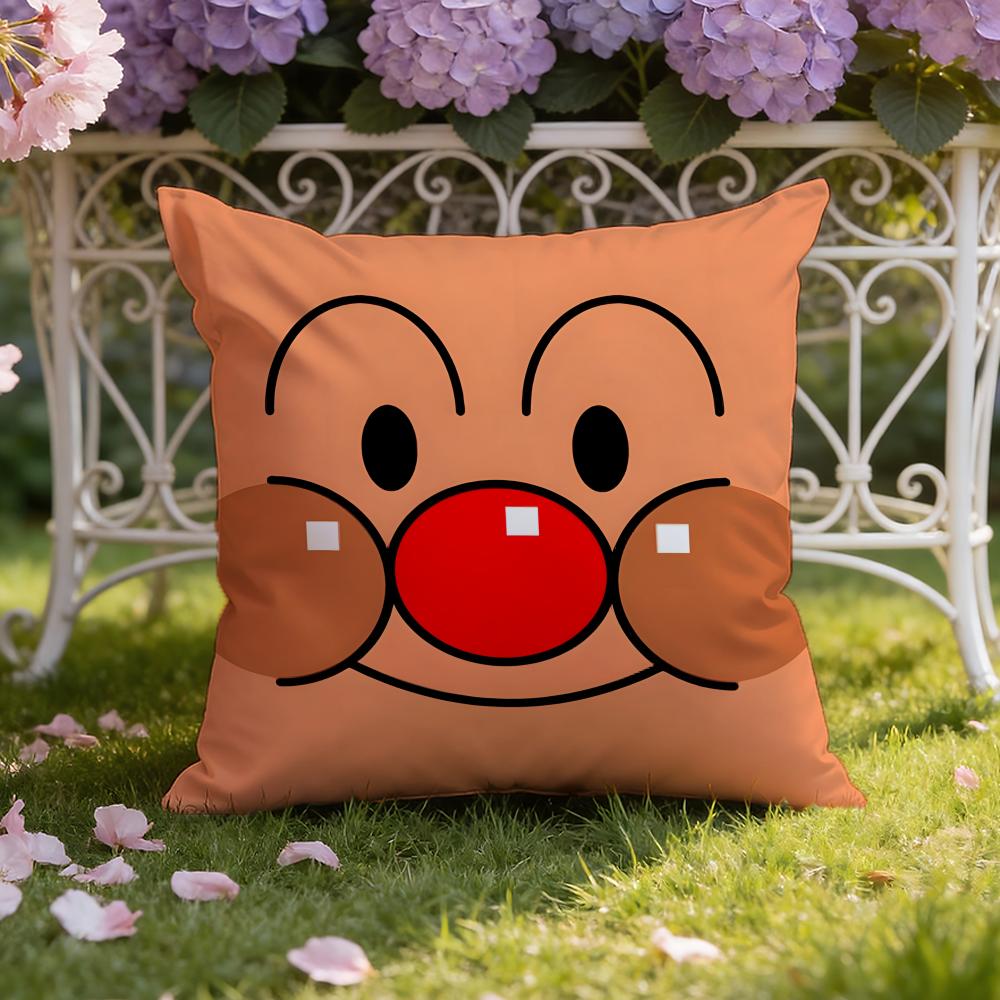 

Cute A-Anpanman anime Cushion Cover Home & Car Dual-Scene Pillow Cover: Reversible for Premium Comfort 30cmx30cm
