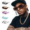 Rectangle Sunglasses Women Fashion New in Furry Frame Vintage Shades Eyewear Brand Design UV400 Winter Party Sun Glasses