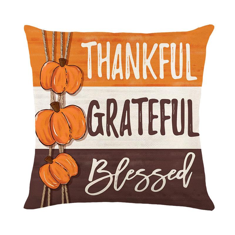 Autumn New Home Floral Print Pillow Case Holiday Gift Nap Sofa Car Gift Pillow