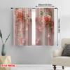 2pcs Window Treatment Curtains Floral Butterfly Fabric,Without Electricity Family Party Use for All Occasions