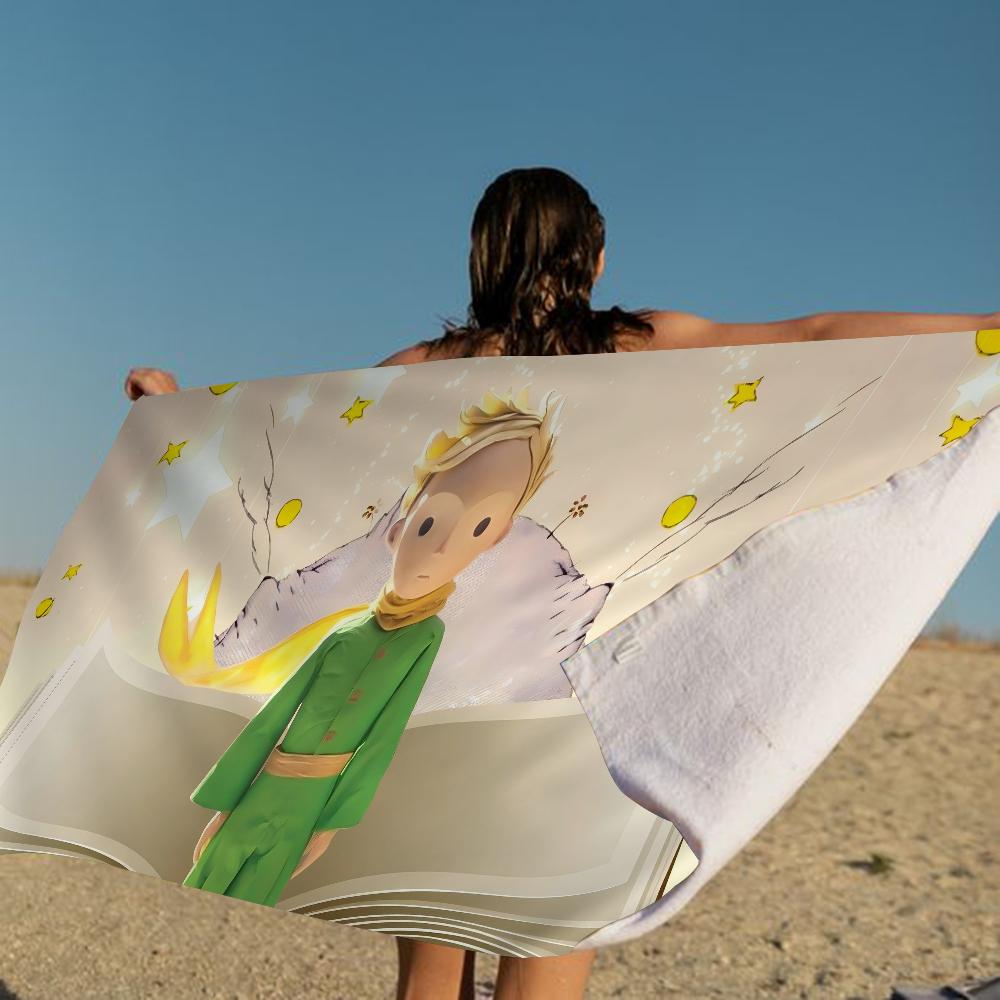 Cartoon Der kleine Prinz Strandtuch Bunte Badetücher Für Mädchen Mikrofaser Schnelltrocknend Benutzerdefiniert Sandfrei Strand Yoga Spa Fitnessstudio