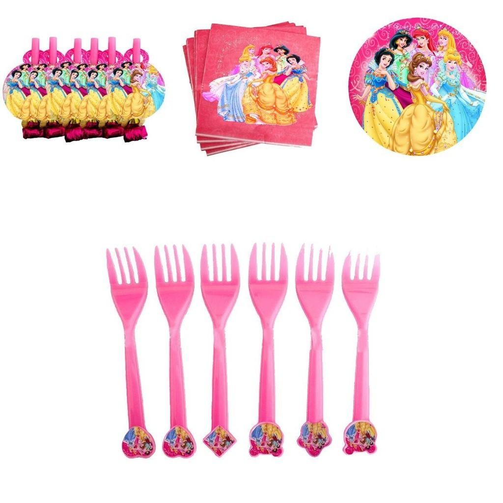 Enchanting Princess Snow White Bella Jasmine Party Supplies Girl Birthday Tableware