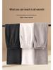 Damen Elegante High-Waist Gerade Hose mit Fleece-Futter für Herbst/Winter 2026