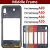 For Samsung A20 A30 A50 A70 Replacement Parts Housing Middle Frame Bezel Middle Plate Cover