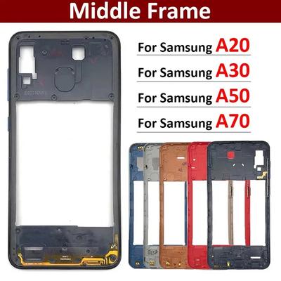 For Samsung A20 A30 A50 A70 Replacement Parts Housing Middle Frame Bezel Middle Plate Cover
