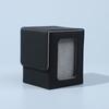 PU Card Storage Box with Window Magnetic Closure Stain Resistant Deck Case Moisture Proof Lid for Trading Card Collection