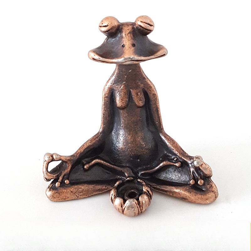 Retro Kupferwaren Weihrauchfassung Zen Frosch Ornamente Massiv Reinem Kupfer Frosch Tee Haustier Weihrauchhalter Ornamente