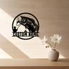 Catch A Bass Fishing Wall Art Metal Sign Rustic Home Office Patio Decor Personalized Custom