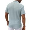 Summer Men's New Collar-buttoned Shirt with Ventilation Holes for Coolness and Breathability, Casual T-shirt