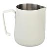 Milk Frothing Pitcher Thickened Frother Cup 450ml with Pointed Spout for Coffee Machine CafeWhite