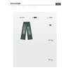 Korean-style distressed vibe design retro blue casual wide-leg straight men's jeans trendy
