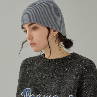 noNANDnoN REBBED WOOL KNIT BEANIE_NFAC4157 (GRAY)