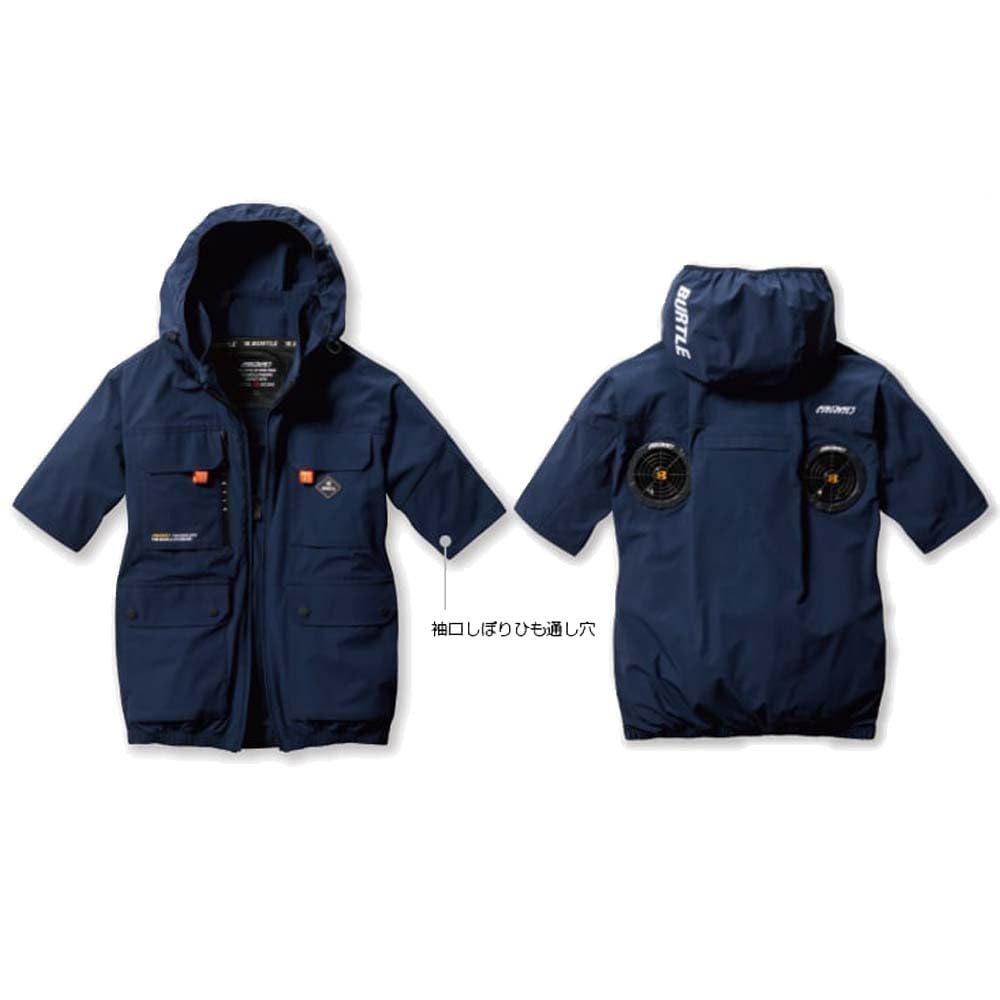 BURTLE Air Craft AC Short Sleeve Blouson (Outfit Only) [AC2036] (L, Navy)