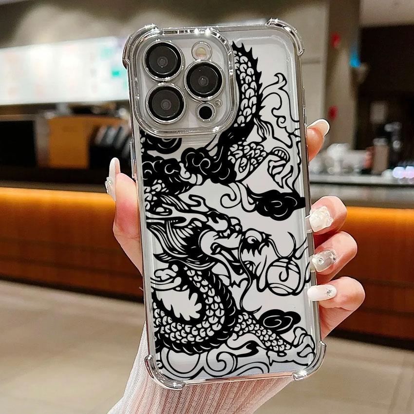 Fashion Dragon Tattoo Pattern Case For Samsung Galaxy A56 A57 A55 A54 A52 A53 A37 A36 A17 A34 A35 A26 A25 A16 A06 A07 Phone Cove