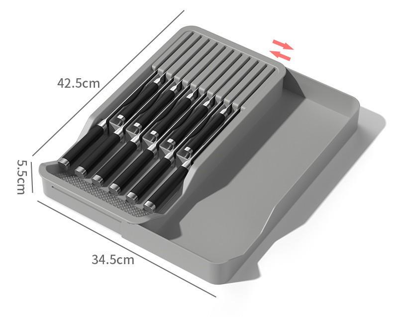 Compact Cross-border Knife & Cutlery Drawer Organizer