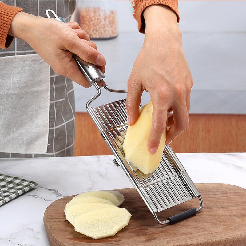 Shredder Cutter Stainless Steel Portable Manual Vegetable Slicer Easy Clean Grater with Handle Multi Purpose Home Kitchen Tool
