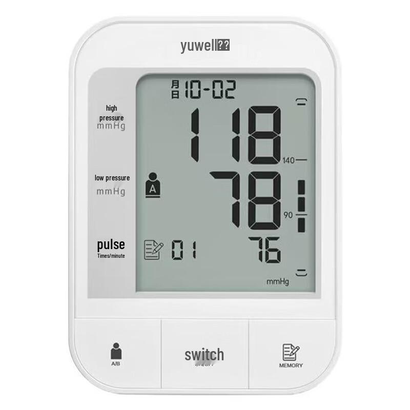 YUWELL YE670A Elektronisches Oberarm-Blutdruckmessgerät