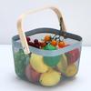 Vegetable Basket Multifunctional Kitchen Drain Basket Living Room Artifact Household Fruit Bowl Washing the Storage Basket