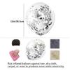 25pcs Silvery Foil Confetti Balloons 12 Inch Latex Balloon with Silvery Confetti Inside for Birthday Wedding Party Decorations