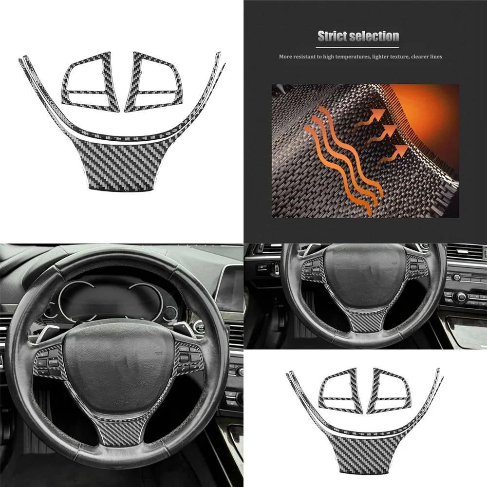 Carbon Fiber Trim Accessories Car Steering Wheel Cover for BMW 6 Series M6 F12 F13 F06 2011 2018