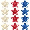 3pcs Woven Rattan Star Ornaments Vine Star Decorations for Home Wall Hanging Party Decor and Holiday Embellishments
