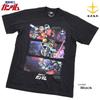 [EVERSOUL] Mobile Suit Gundam T-Shirt Short Sleeve RX-78-4 Amuro Char Zaku Guncannon Guntank Anime Character Goods Z'Gok Zeong Men's Black L Size [Par