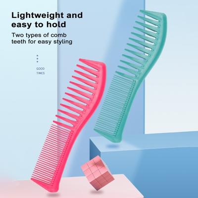 Yousheng 2Pcs Hair Comb Set Wide Fine Tooth Combs Lightweight Home Travel Double Head Combs for All Hair Types