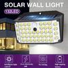 1/2PCS Motion Sensing Smart Light, 132 LEDs, 3 Modes Solar Security Light, IP65, Solar Fence Light for Outdoor, Yard