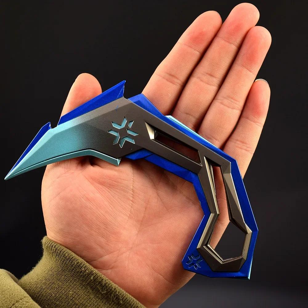 15CM Valorant Spielzubehör VCT Klauenmesser Vollmetallmaterial Handwerks Waffe Miniatur Sammlerwürdig Schreibtischdekoration Feier Geschenk für