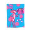 Pinks Panthers Cartoon Flannel Throw Blankets Leopard Head Blanket for Sofa Office Lightweight Thin Bedding Throws,