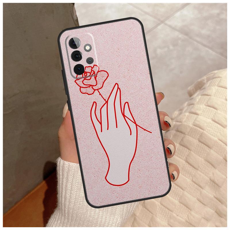 

Hand Holding Moon Finger Heart For Samsung Galaxy A36 A56 A16 A26 A06 A52 A53 A33 A13 A34 A54 A14 A15 A35 A55 A22 A32 Case Samsung A56
