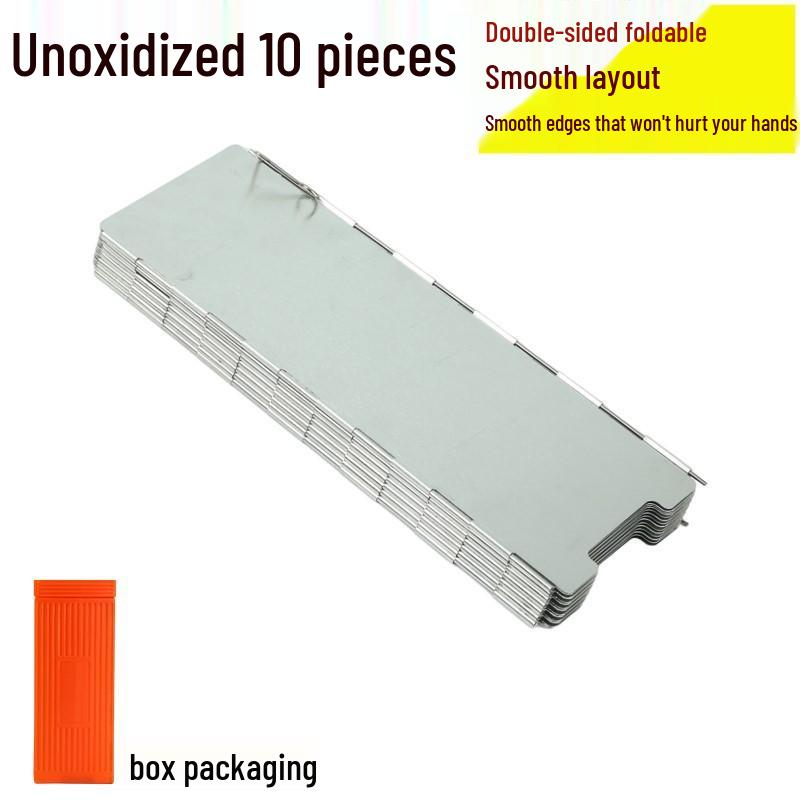 Outdoor Ultra-Light Aluminum Alloy Windshield for Folding Stove - 8/10 Pieces
