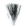 Halloween Black Artificial Curly Willow Branches Decorative 3D Bat Stickers Glittery Faux Branch Sticks Halloween Party Decor