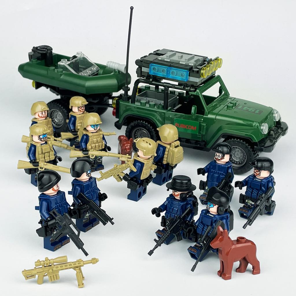 Swamp Butcher SUV Spike Field Team Children's Building Blocks Toys