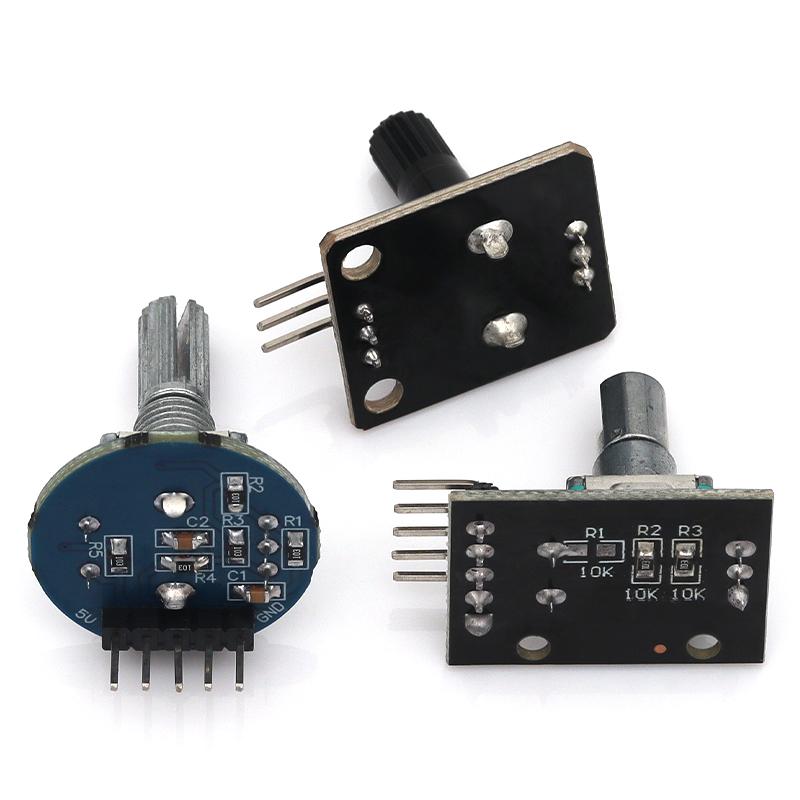 Stlxy KY-040 360 Degrees Rotary Encoder Module For Arduino Brick Sensor Switch Development Board With Pins