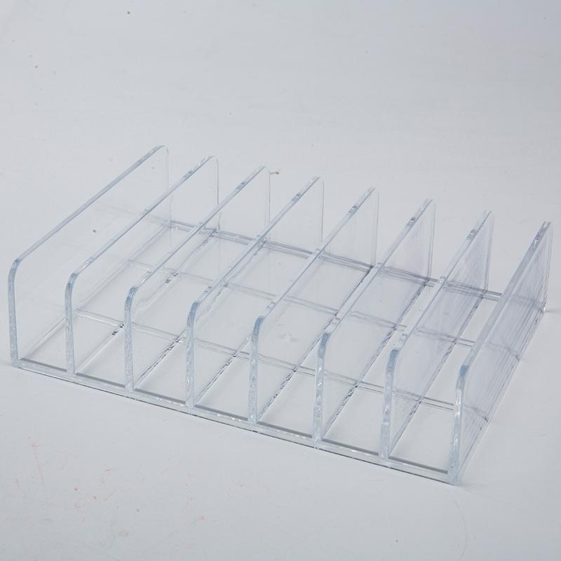 Organizator paleta de fard de pleoape Cutie de depozitare cutie de praf Compartiment pentru suport pentru machiaj