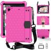 2025 iPad 11 honeycomb protective case, iPad 9.7 tablet case, 10.2 protective case with strap