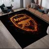 Arsenal Football Club2 Flanellmuster Quadratischer Teppich, Teppich, Teppich für Wohnzimmer Schlafzimmer Sofa Spielzimmer Dekoration, Rutschfeste Fußmatte
