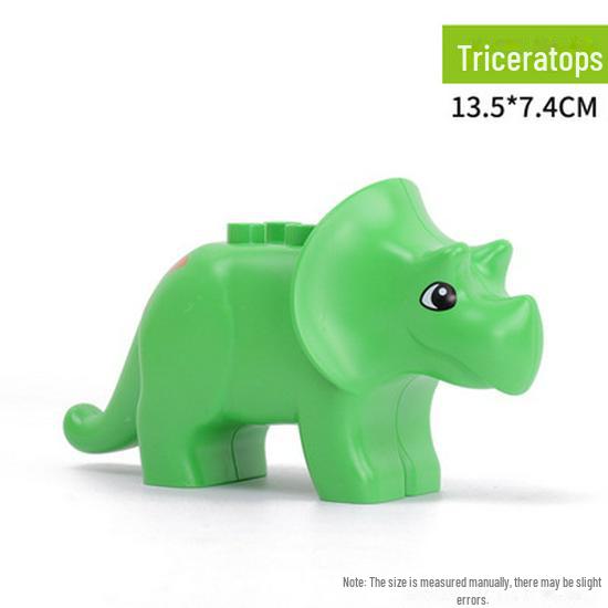 Lego-Compatible Large Animal Accessories Building Blocks for Kids' Prairie, Ocean, Jungle Simulations, Ages 3+