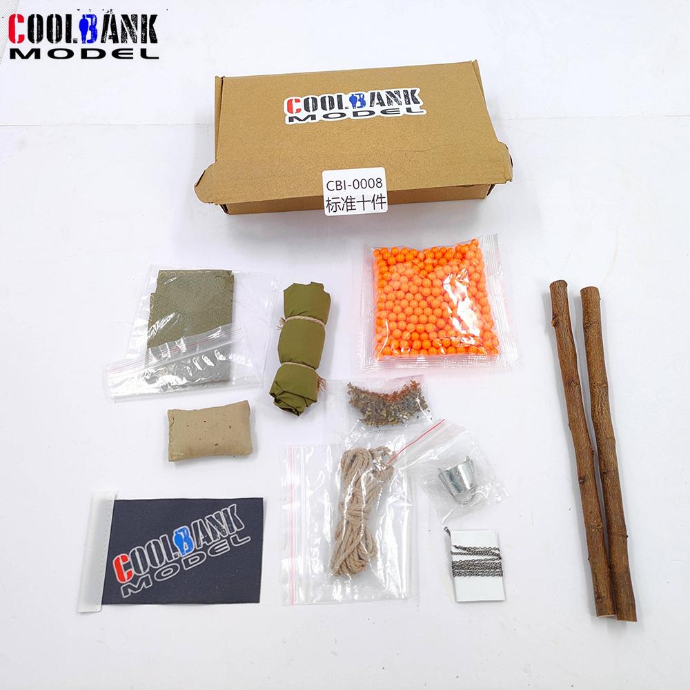COOLBANK DIY Tank Decorative Parts Set Model Toy Accessories for 1/16 Scale Remote-Controlled Tank Toy HENGLONG / Tongde Series DIY Tank Accessories