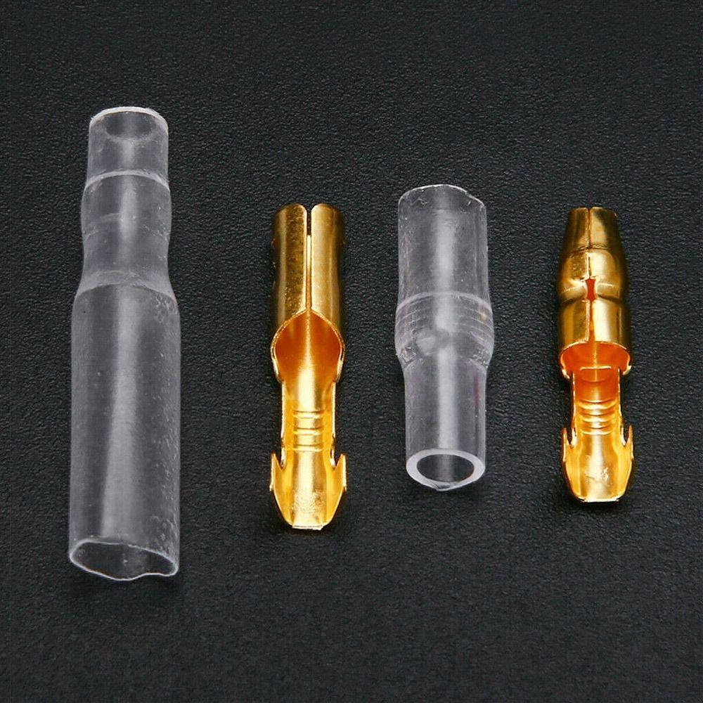 4.0mm Crimp Terminal Female Male Terminal Connector New Insulating Sleeves  Car Electrical