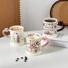 Ins Style Lavender High Value British Coffee Cup Ceramic Mug Office Exquisite Home Cup Souvenir