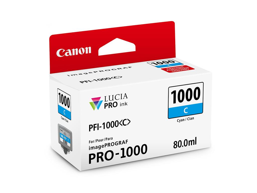 Canon Ink LUCIA PRO Cyan Individual Ink Tank by Canon PFI-1000 [item]